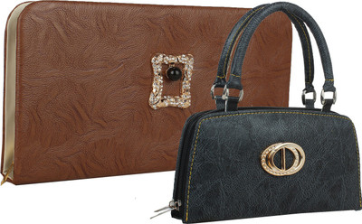 

Fillincart Casual, Formal, Party Brown, Black Clutch, Black;brown