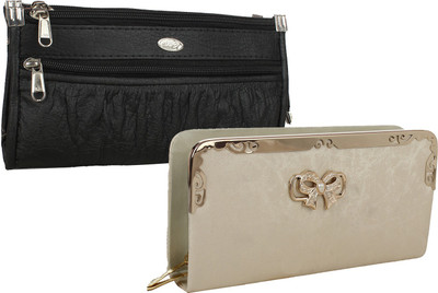 

Fillincart Casual, Formal, Party Black, Gold Clutch