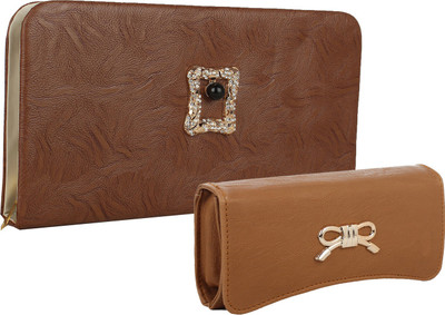 

Element Cart Casual, Formal, Party Brown Clutch