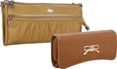 

Fillincart Casual, Formal, Party Beige, Brown Clutch