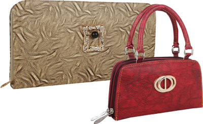

Fillincart Casual, Formal, Party Beige, Red Clutch