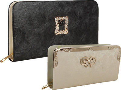 

Element Cart Casual, Formal, Party Black, Gold Clutch