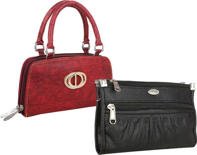 

Element Cart Casual, Formal, Party Black, Red Clutch
