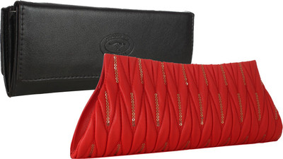 

Element Cart Casual, Formal, Party Black, Red Clutch