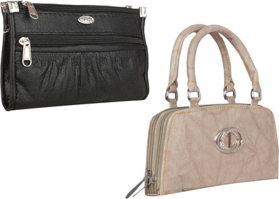 

Element Cart Casual, Formal, Party Black, Beige Clutch, Beige;black