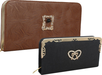 

Element Cart Casual, Formal, Party Brown, Black Clutch, Black;brown