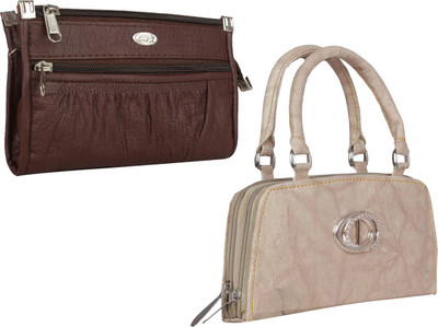 

Element Cart Casual, Formal, Party Brown, Beige Clutch, Beige;brown