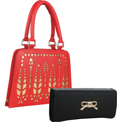 

Element Cart Casual, Formal, Party Red, Black Clutch, Black;red