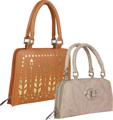 

Fillincart Casual, Formal, Party Orange, Beige Clutch, Beige;orange