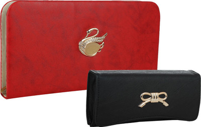 

Element Cart Casual, Formal, Party Red, Black Clutch, Black;red
