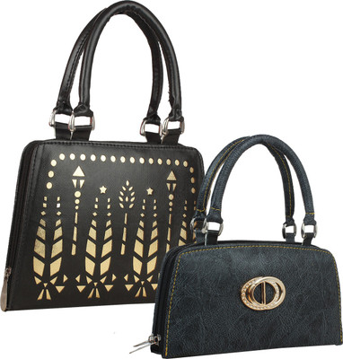 Element Cart Casual, Formal, Party Black Clutch
