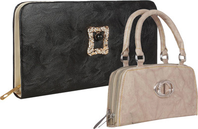 

Element Cart Casual, Formal, Party Black, Beige Clutch, Beige;black
