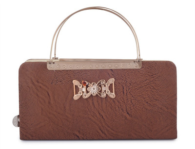 

Anand Suit Collection Party Brown Clutch