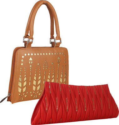 

Element Cart Casual, Formal, Party Orange, Red Clutch