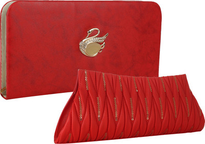 

Element Cart Casual, Formal, Party Red Clutch