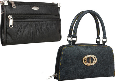 

Element Cart Casual, Formal, Party Black Clutch