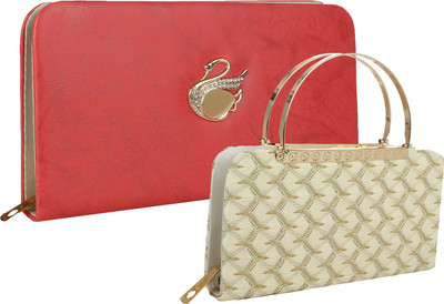 

Element Cart Casual, Formal, Party Multicolor Clutch
