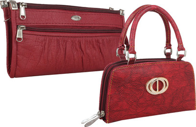 

Element Cart Casual, Formal, Party Maroon, Red Clutch