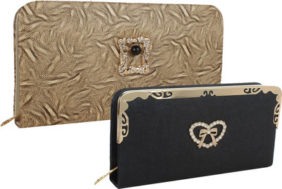 

Fillincart Casual, Formal, Party Beige, Black Clutch