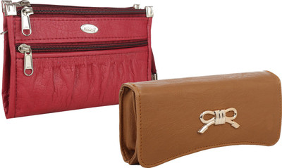 

Element Cart Casual, Formal, Party Maroon, Brown Clutch, Brown;maroon
