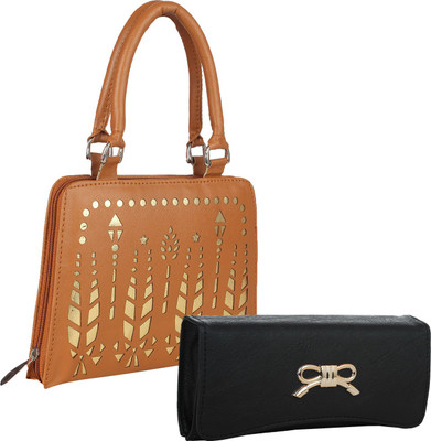 

Element Cart Casual, Formal, Party Orange, Black Clutch, Black;orange