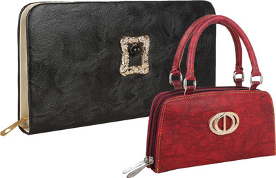 

Fillincart Casual, Formal, Party Black, Red Clutch