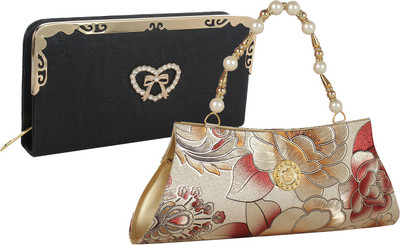 

Element Cart Casual, Formal, Party Multicolor Clutch