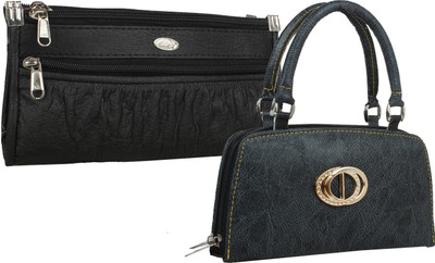 

Element Cart Casual, Formal, Party Black Clutch