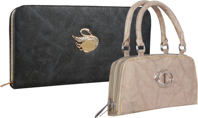 

Element Cart Casual, Formal, Party Black, Beige Clutch, Beige;black