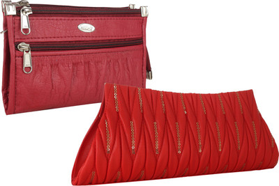 

Element Cart Casual, Formal, Party Maroon, Red Clutch
