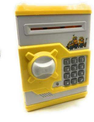 

Clastik Money Saver Piggy Bank Electronic Depositor (Atm) Coin Bank(Yellow)