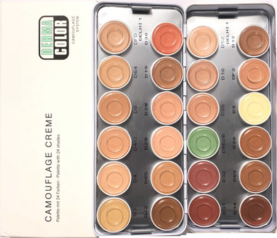 

Kryolan Derma Color Camouflage Cream Palette 24 Colors Delhi-1 Concealer(Delhi-1)