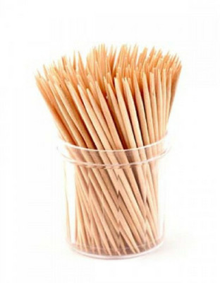 

indeavour Bamboo Tooth Picks - 250+ sticks(5 cm, Pack of 250)