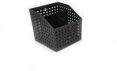 

CSM 3 Compartments Plastic Pen Stand(Beige, Brown, Black, Grey, White)