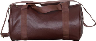 

CraftsEra (Expandable) Leather Look Multi-purpose Gym Bag,Travel Duffel Bag Gym Bag(Brown)