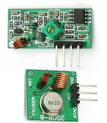 

e4u 433Mhz Wireless RF Transmitter & Receiver Kit Module 5VDC Electronic Components Electronic Hobby Kit