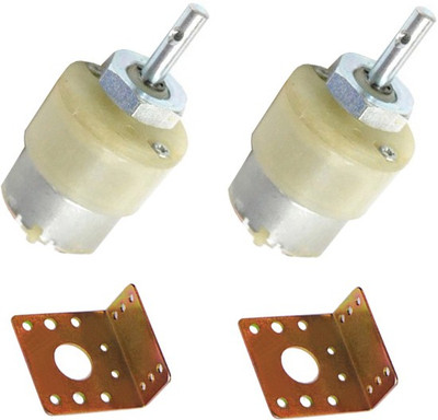 

Kit4Curious 12V DC Geared Motor 500 Rpm with Clamp for Robotics Educational Electronic Hobby Kit