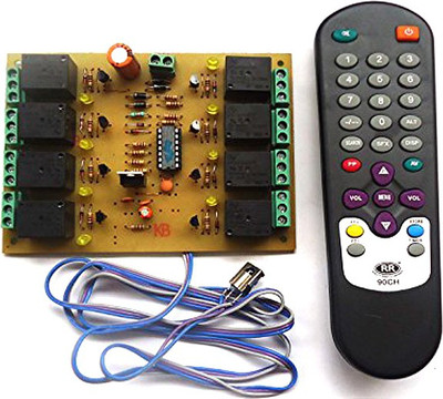 

DPELECTRONICS Wireless Infrared Ir 8 Channel Remote Control Relay Board Module Home Automation Electronic Components Electronic Hobby Kit