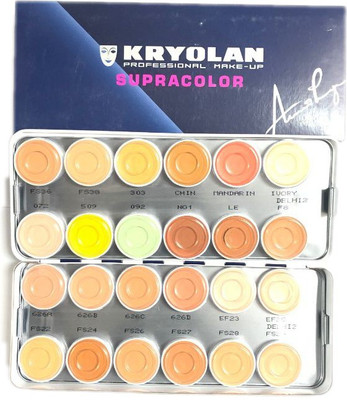 

Kryolan SupraColor Foundation Palette 24 Colors Delhi-2 Foundation(Delhi-2)