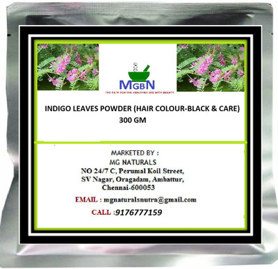 

MGBN INDIGO LEAVES POWDER (HAIR COLOUR-BLACK & CARE) 300 GM Hair Color(Black)
