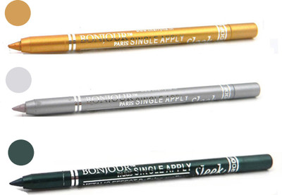 

Bonjour Paris Party wear kajal(golden, silver, green.)