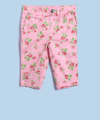 

United Colors of Benetton Capri For Girls Floral Print Cotton(Pink Pack of 1, 902
