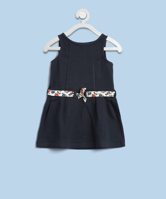 

United Colors of Benetton Girls Maxi/Full Length Casual Dress(Dark Blue, Sleeveless, 1ar