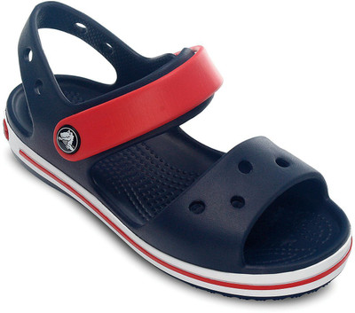 

Crocs Boys & Girls Velcro Clogs(Dark Blue, Navy/red
