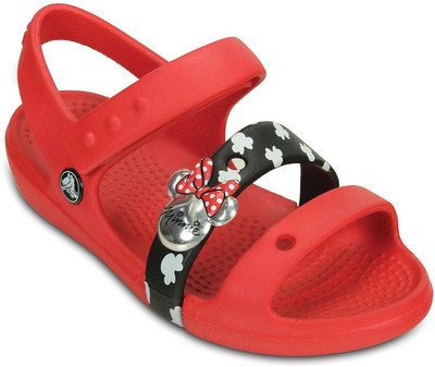 

Crocs Girls Sports Sandals(Red, Black