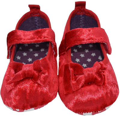 Baby Bucket Girls Velcro Formal Boots(Red