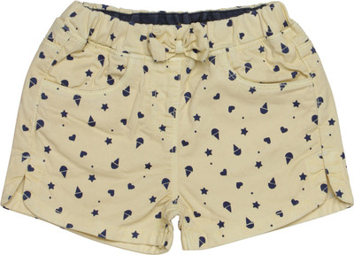 

Tales & Stories Short For Girls Casual Printed Cotton(Yellow, Pack of 1
