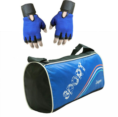 

Snipper Cobmo of Sport Blue bag and Blue Gloves Gym & Fitness Kit