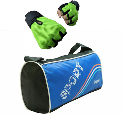 

Snipper Cobmo of Sport Blue bag and Green Gloves Gym & Fitness Kit