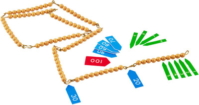 

Eduedge golden bead chain of 100(Beige)